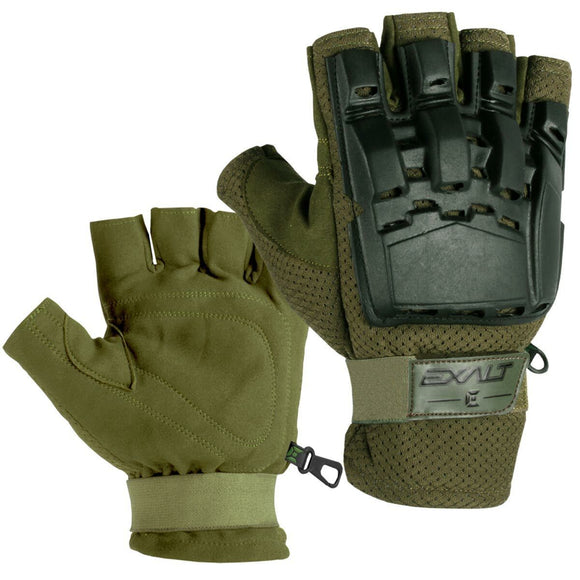 Exalt Paintball Hardshell Gloves - Olive