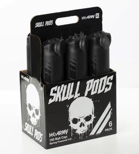 HK Army Skull 150 Round Paintball Pods (6 Pack)