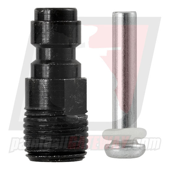Ninja Paintball Compressed Air Tank Regulator Fill Nipple Valve Assembly - Black